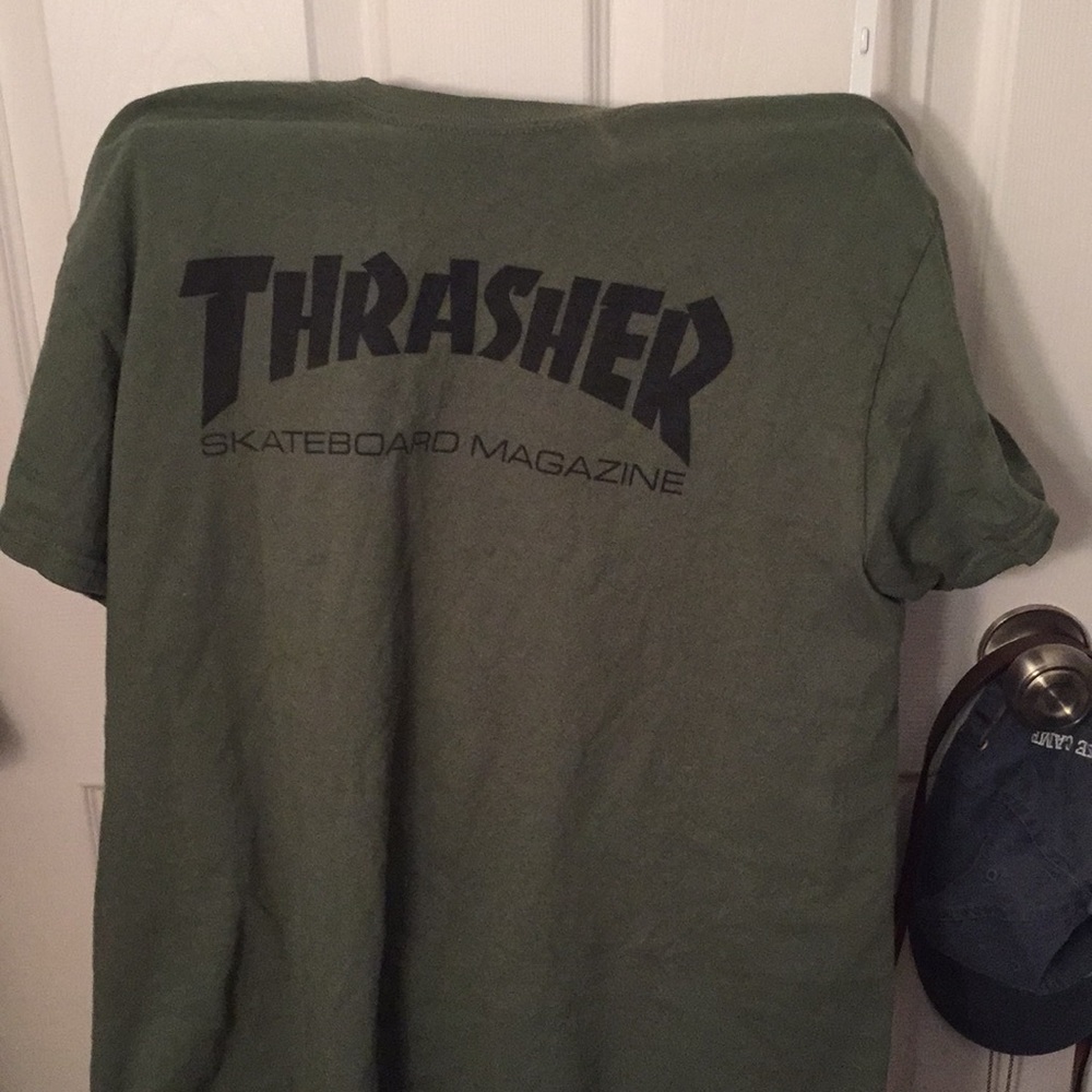 Original THRASHER olive T-Shirt